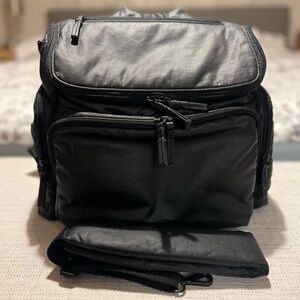 Caraa Black Cotton Medium Baby Bag